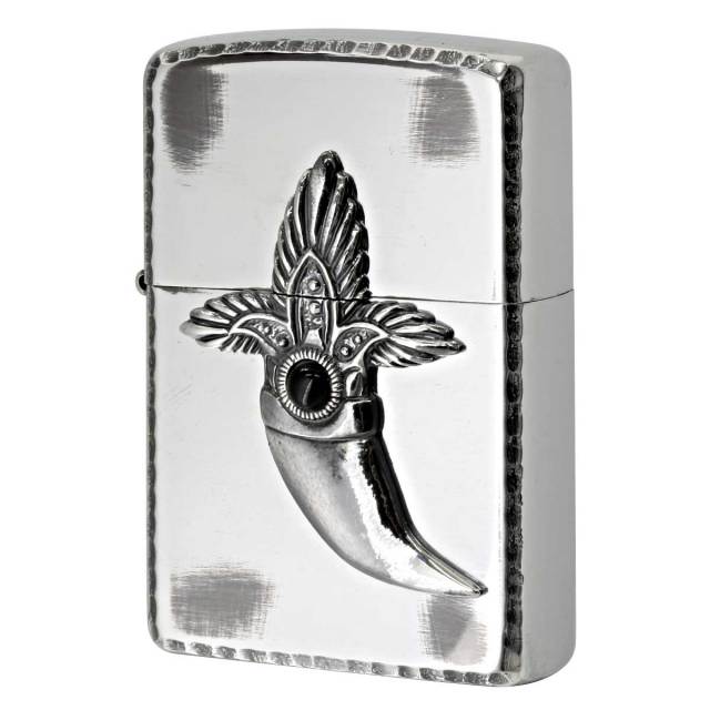 Zippo ジッポー インディアンジュエリー エンブレム シルバーいぶし