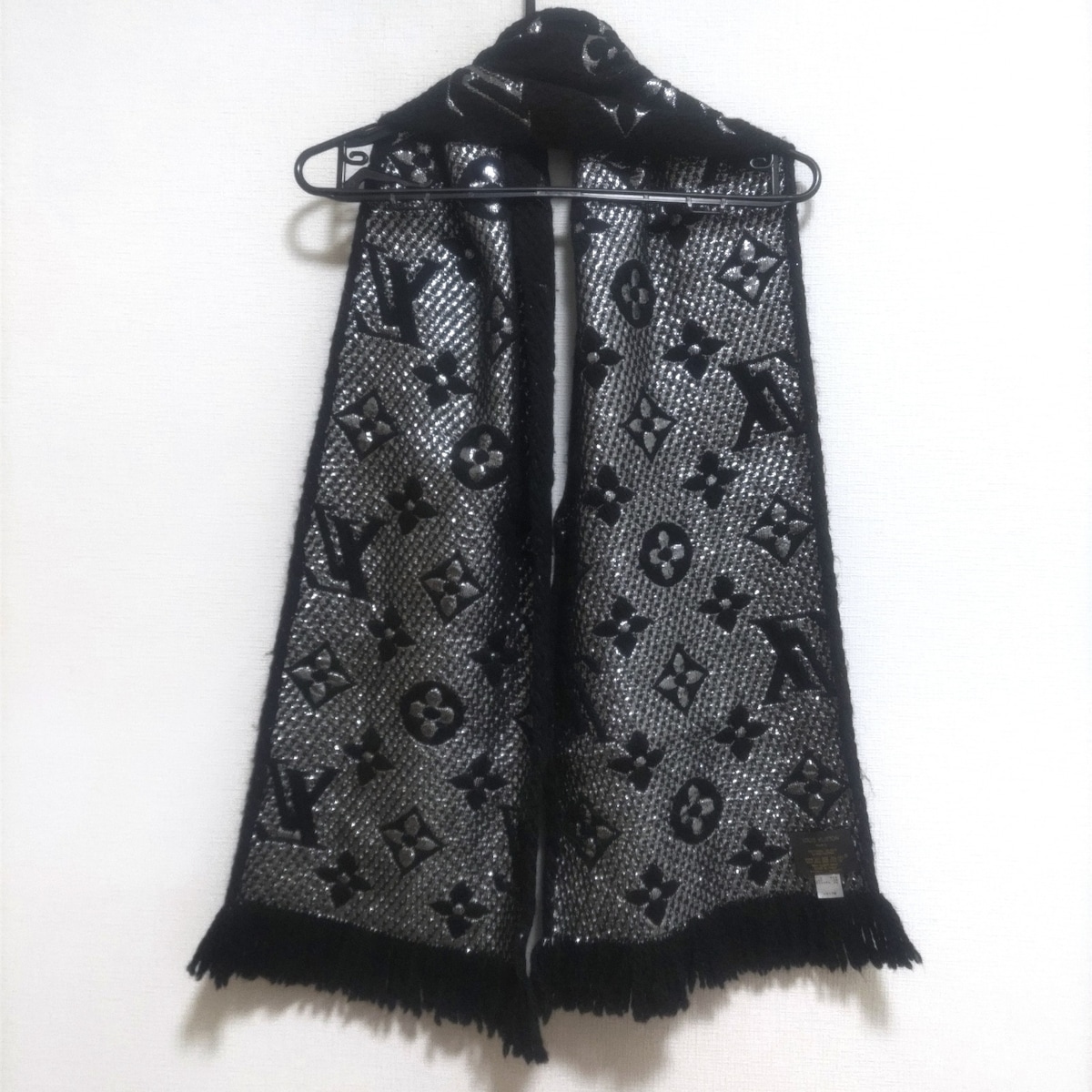 ルイヴィトン/マフラー/ノワール/サイズ：175 x 30 cm (幅 x マチ) の