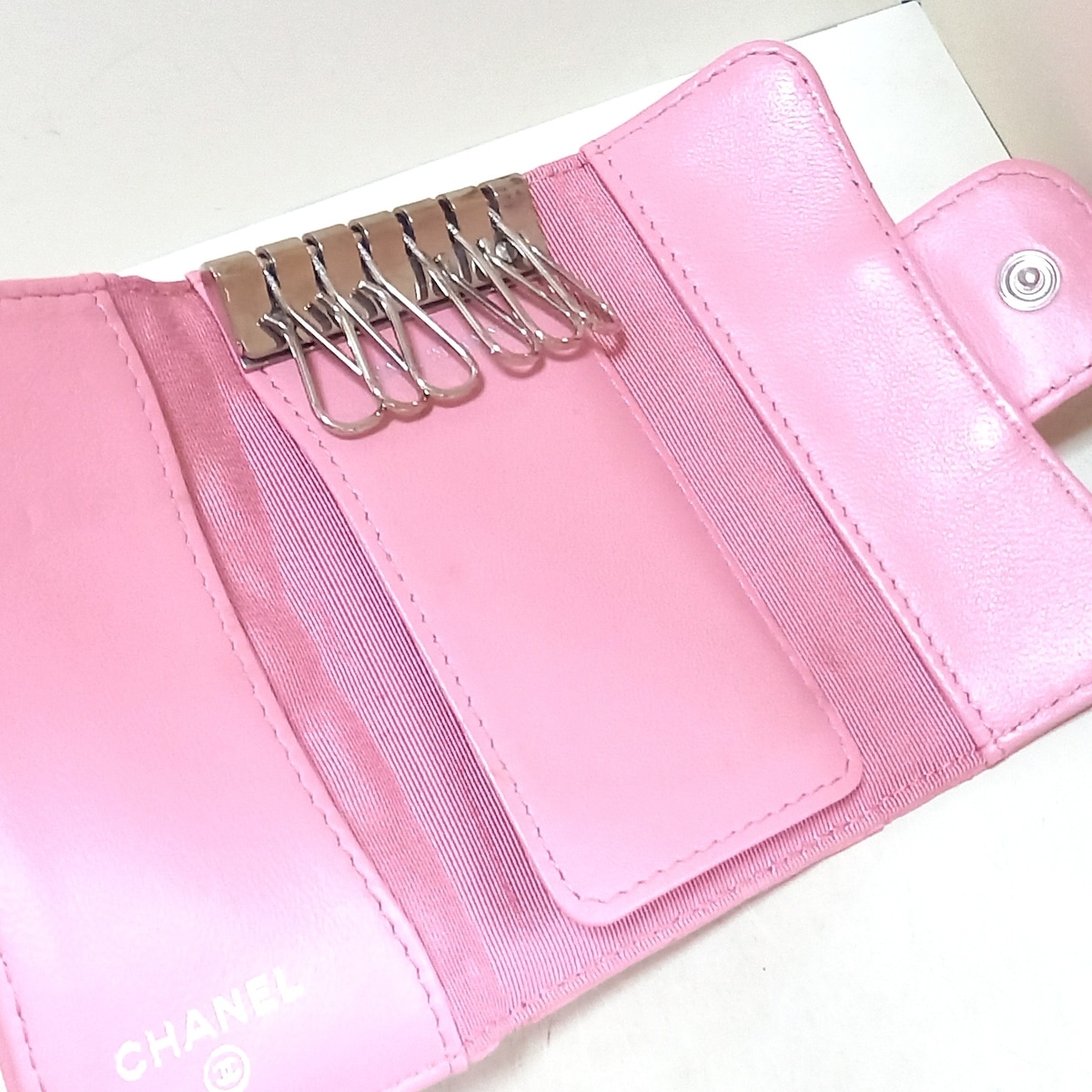 シャネル/キーケース/マトラッセ/ピンク×シルバーの買取実績【ブラン