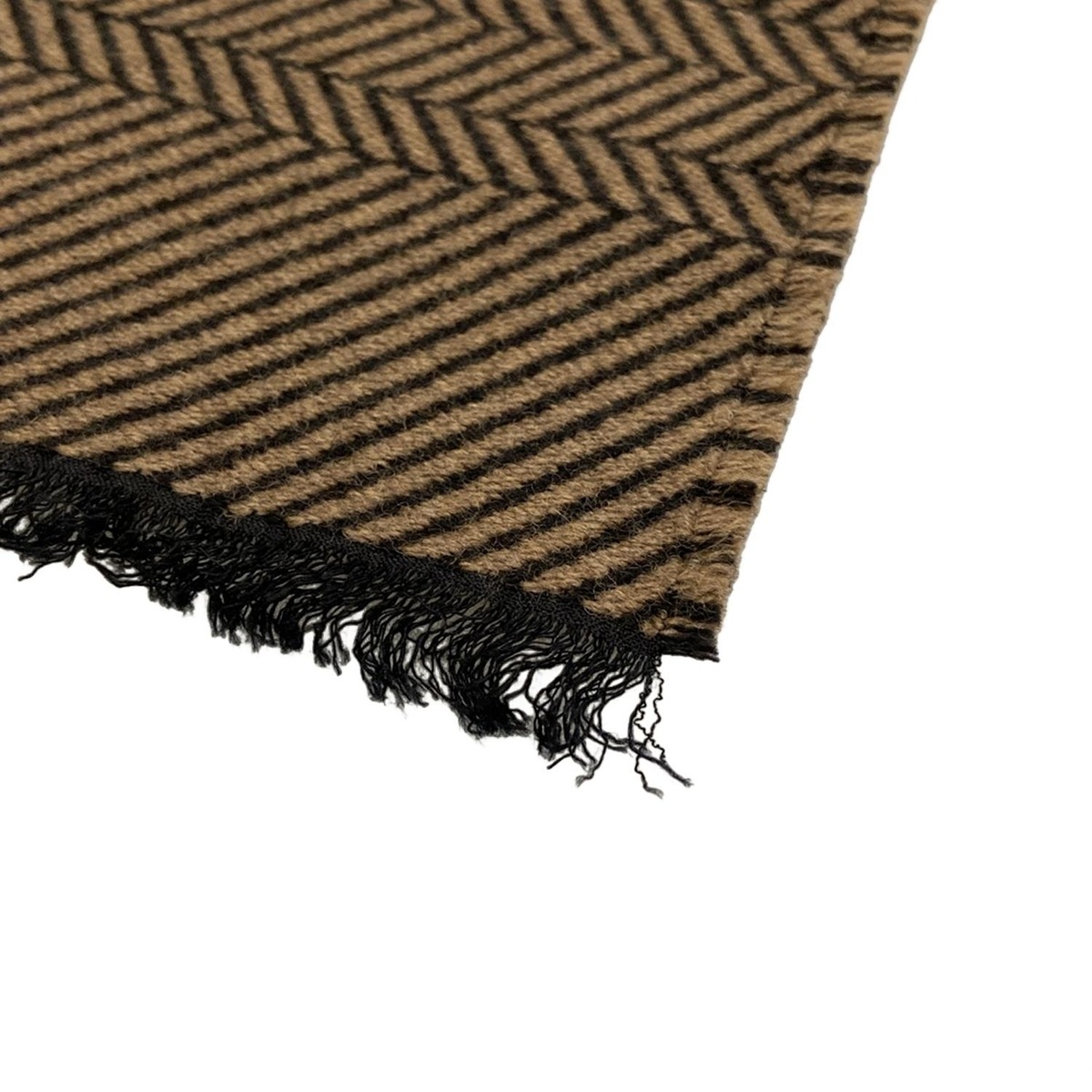 フェンディ マフラー美品 ズッカ柄 FXS124 APW4 TU ウール、シルク