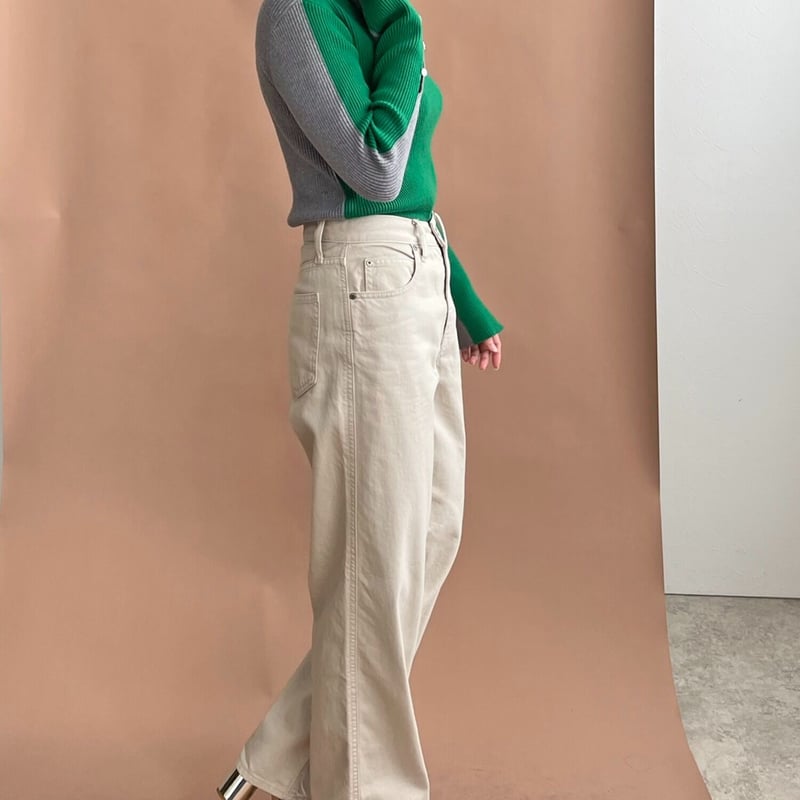 バイカラーリブニット | ZAZABYS