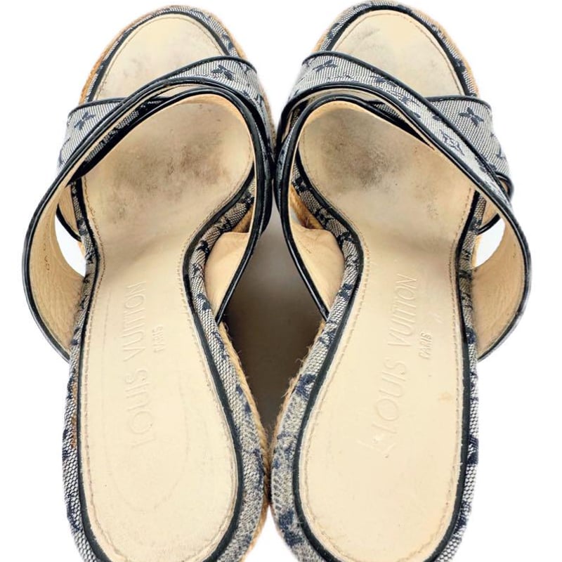 ๑ルイヴィトン*ウェッジソールサンダル✧エスパドリーユモノグラム