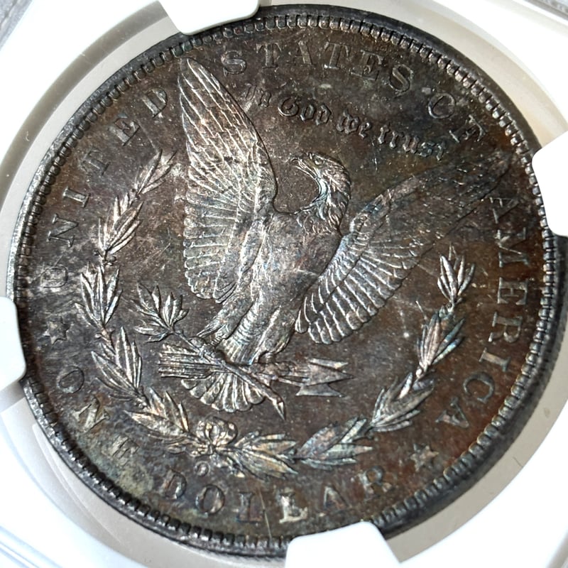 唯一無二】◇奇跡のブルートーン◇1904 モルガンダラー NGC MS62 1ドル