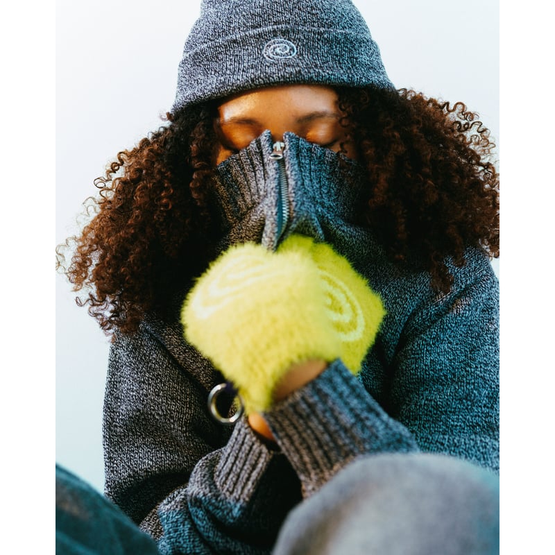 SOL soonerorlater / BOMBOM KNIT BEANIE / GRAY |