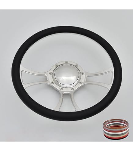 Amazon | Forever Sharp 14インチ ビレットとブラックビニールホイール