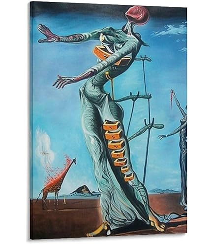 Amazon.co.jp: スカルを形成する女性 20x24 フレーム入りアート