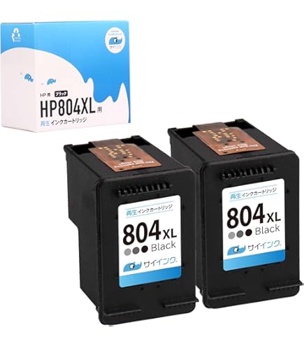Amazon.co.jp: 【エコスロ】（HP互換）804XL 再生 ブラック カラー