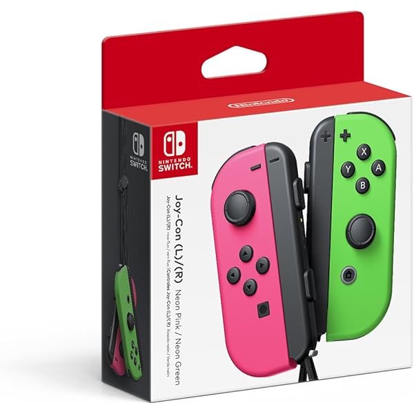 Nintendo Switch - Joy-Con (L/R)-Neon Green/Neon Pink Splatoon 2