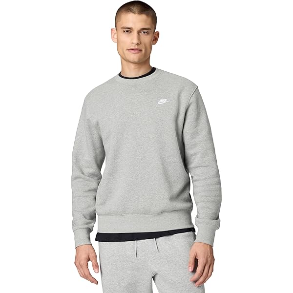 Nike Sportswear Solo Swoosh Men's Fleece Crew (as1, alpha, l