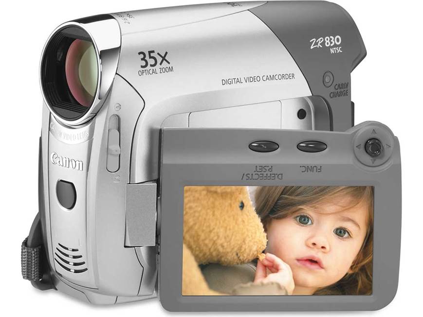 Canon ZR830 Mini DV digital camcorder at Crutchfield