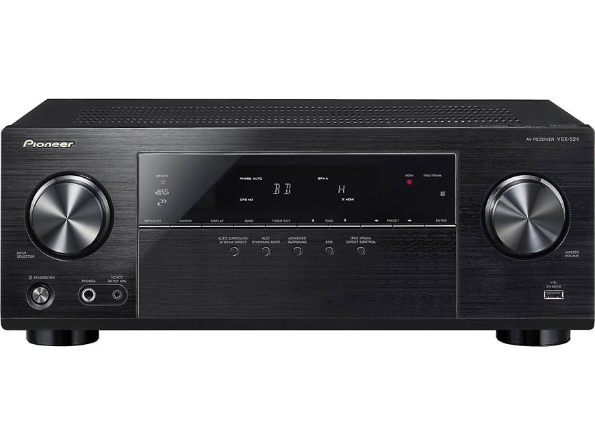 Pioneer VSX-524 5.1-channel home theater receiver at Crutchfield