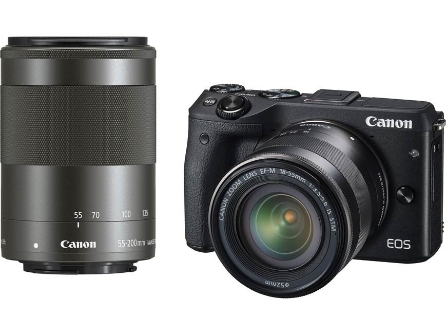 Canon EOS M3 Two Lens Kit 24-megapixel mirrorless camera with 18