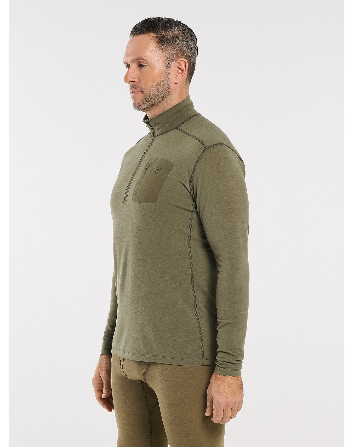 Cold WX Zip Neck AR - Wool Men's