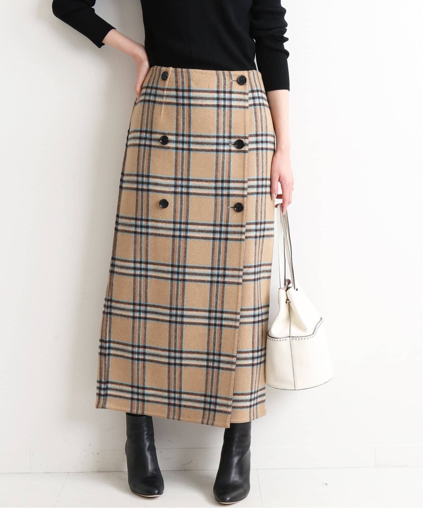 IENA イエナ】Wフェイスリバーシブルロングスカート◇[品番