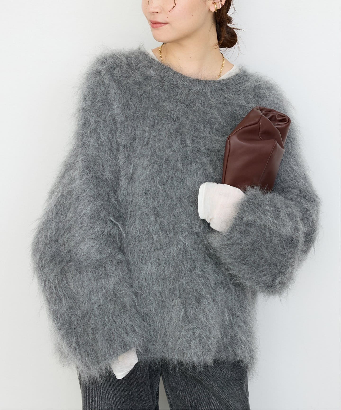 PORTMIX クルーネック プルオーバー（ニット／セーター）｜Deuxieme