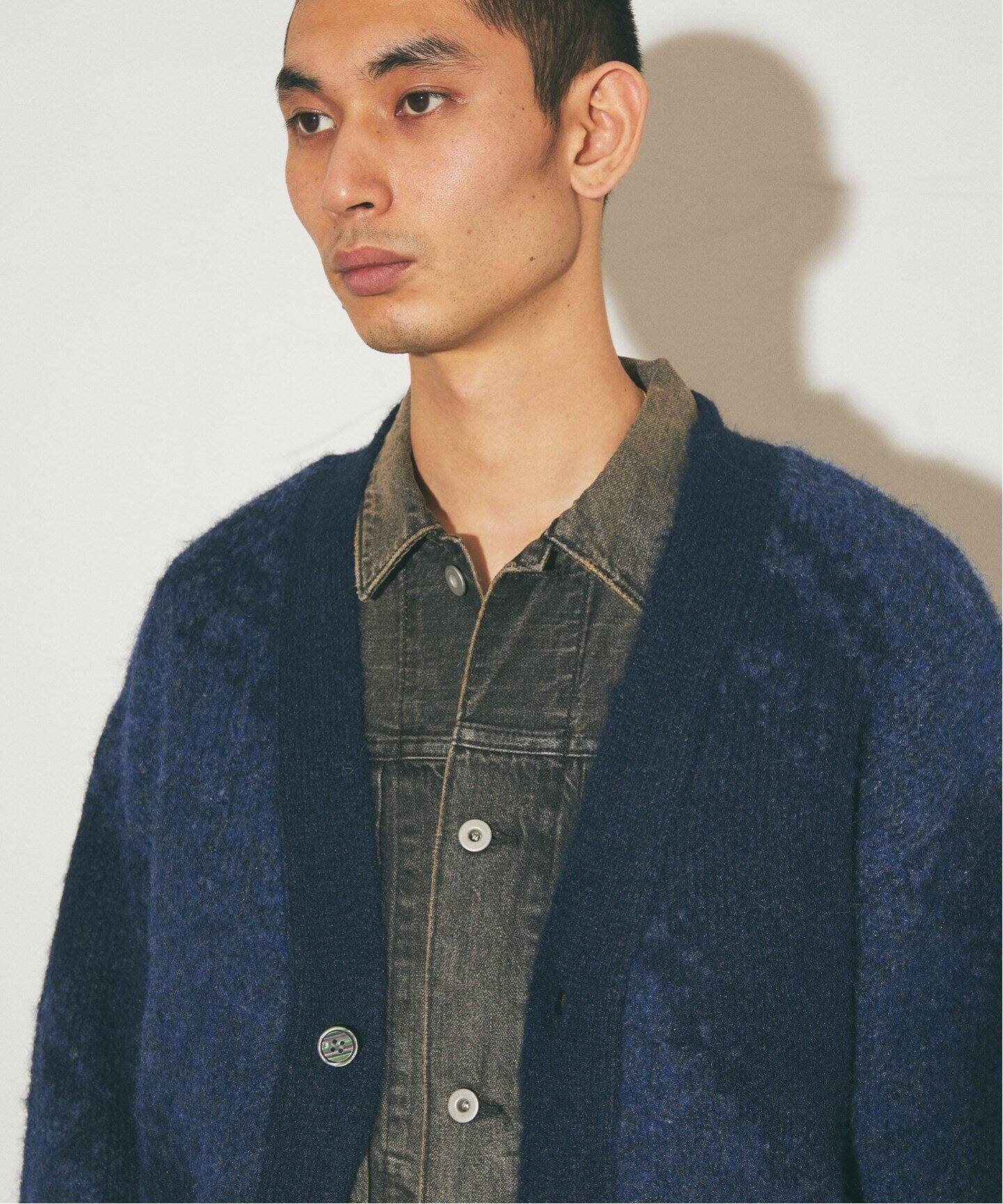 ルーズジャガード アブストラクト カーディガン（カーディガン