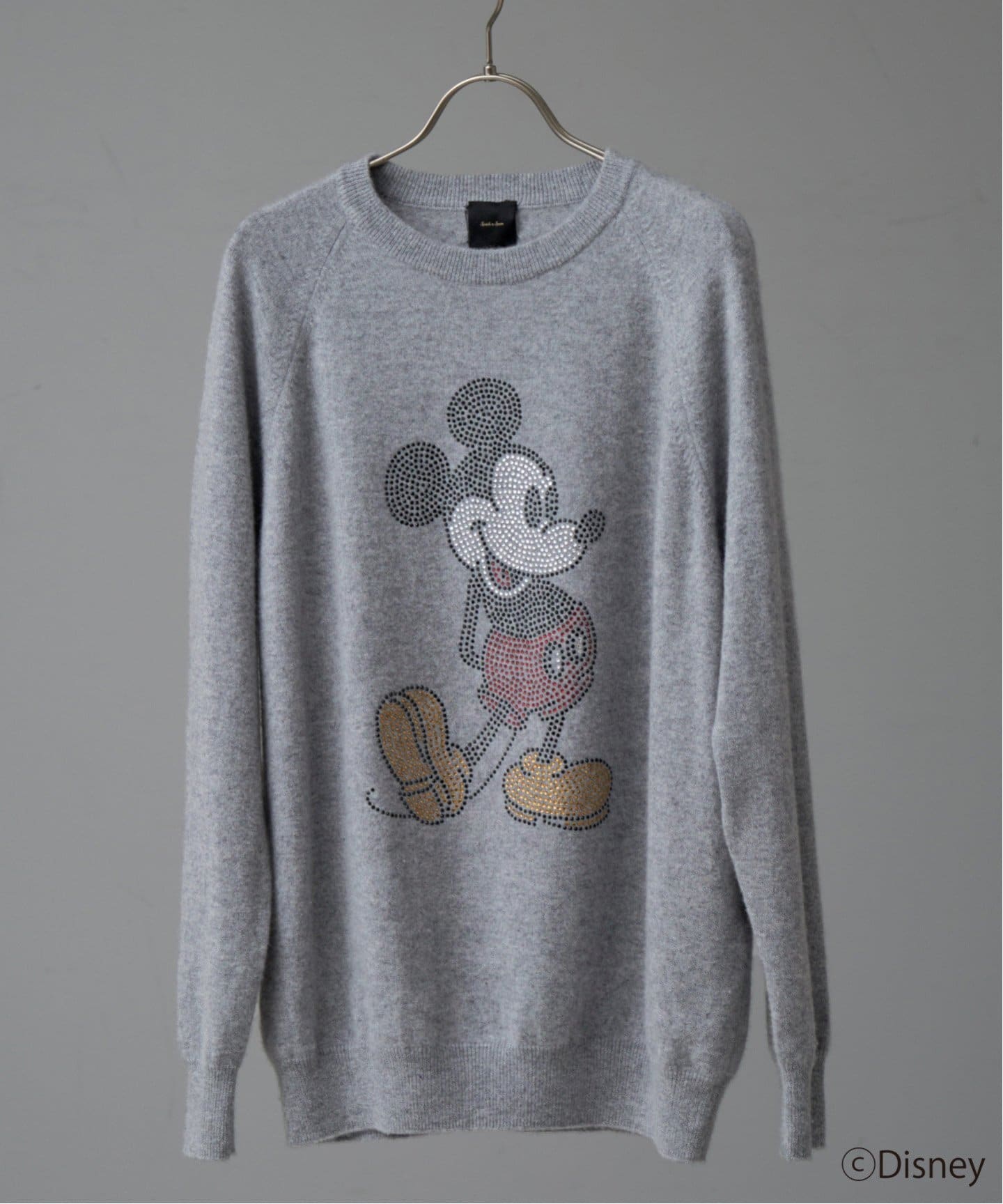 ミッキーマウス /カシミヤ ラインストーンニット（ニット／セーター