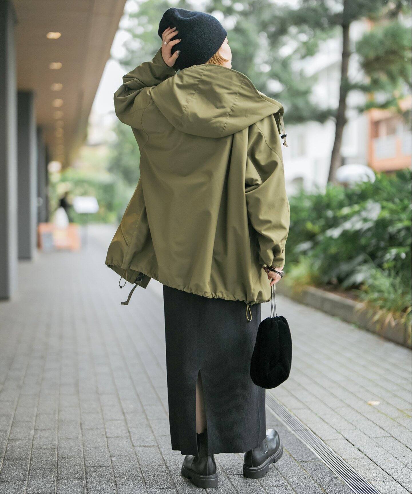 WEB限定追加》撥水T/Cクロスアーミーブルゾン（マウンテンパーカー