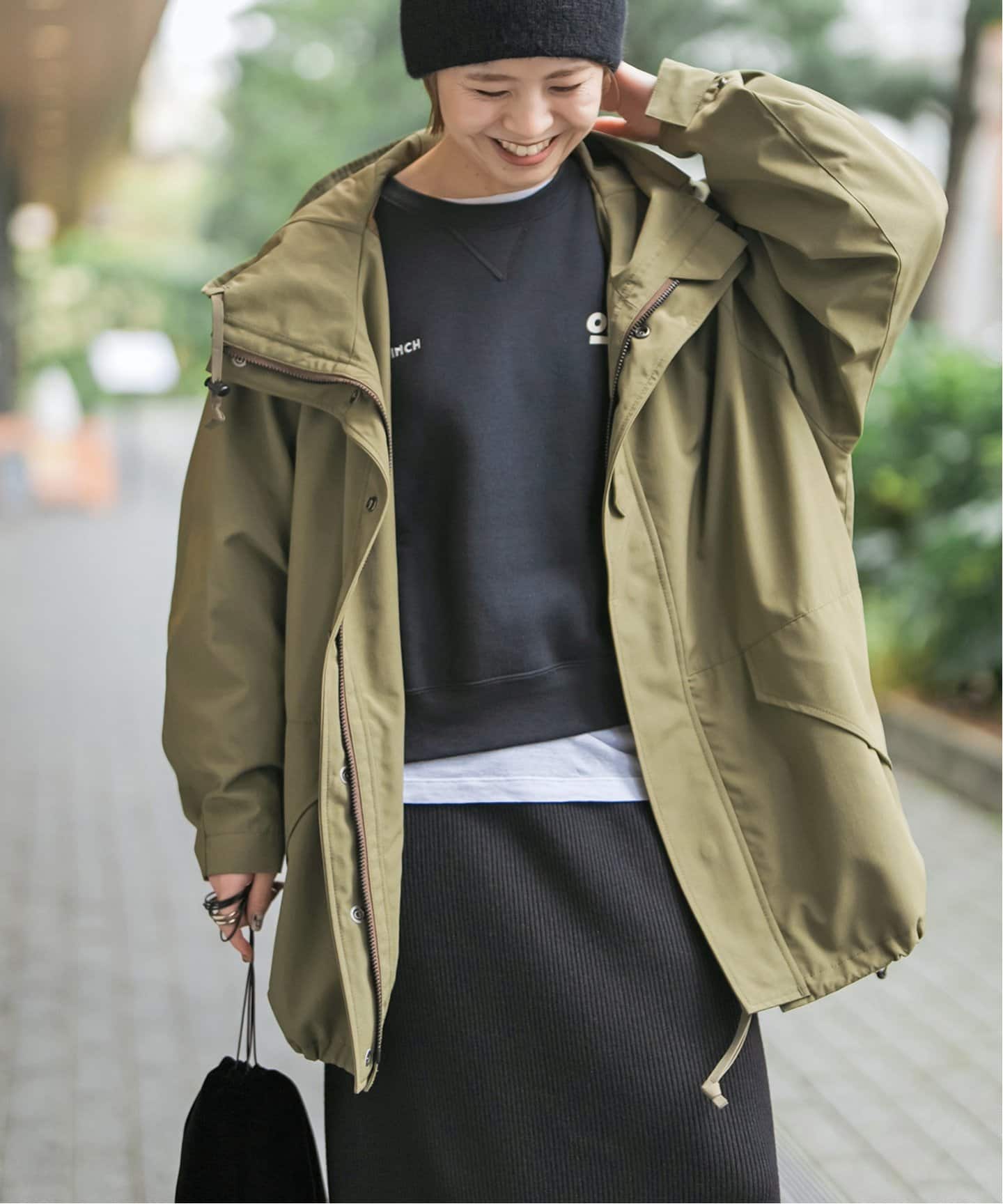 WEB限定追加》撥水T/Cクロスアーミーブルゾン（マウンテンパーカー