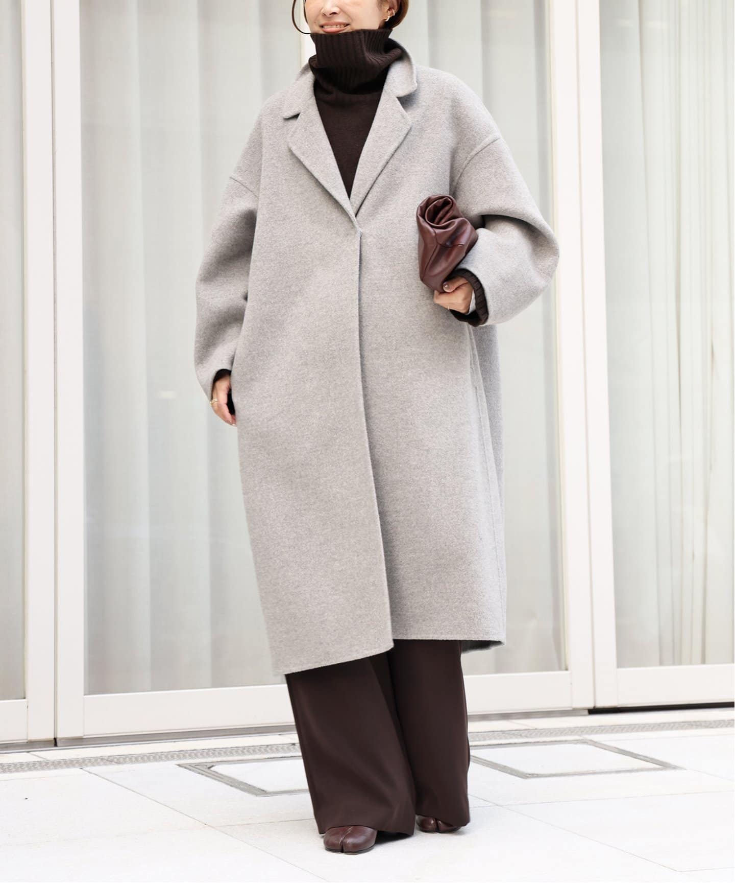 ウールアンゴラリバーコート（チェスターコート）｜Deuxieme Classe