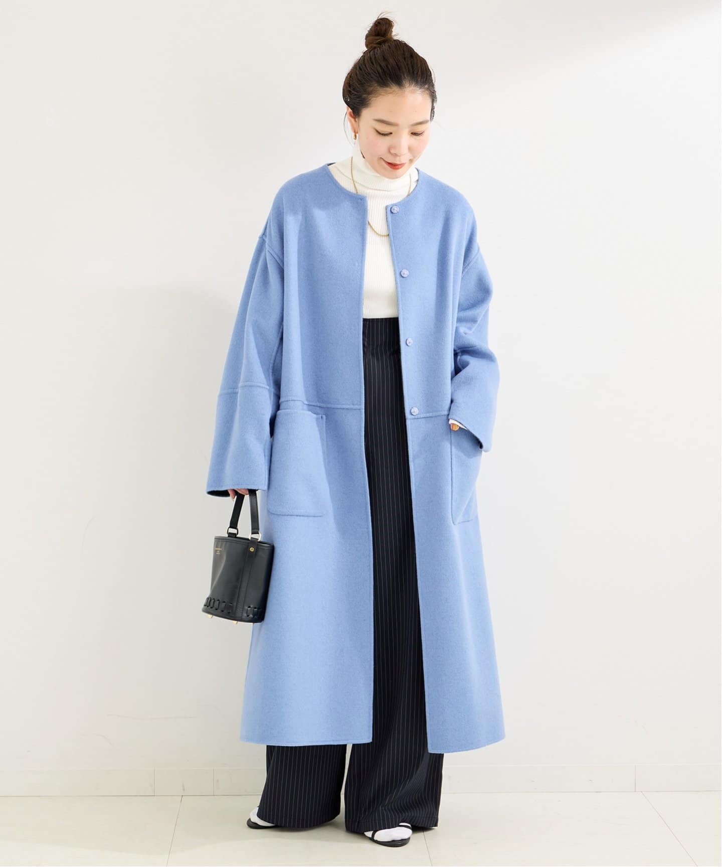 S120ブレンドリバーシブルコート（ノーカラーコート）｜B.C STOCK