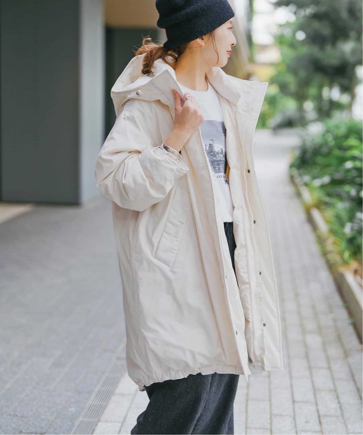 追加》撥水フーデッドダウンコート（ダウンジャケット）｜Spick and