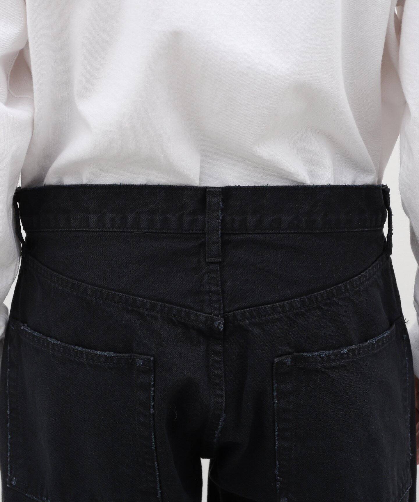 ヴィンテージ クラッシュブラックデニム（デニムパンツ・ジーンズ