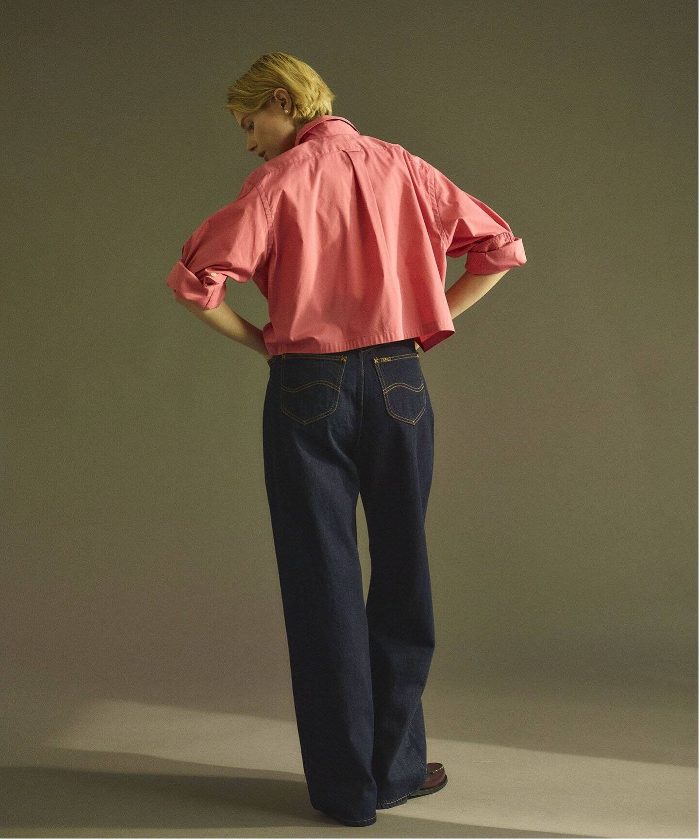 LEE 別注ハイウエストルーズデニム（デニムパンツ・ジーンズ