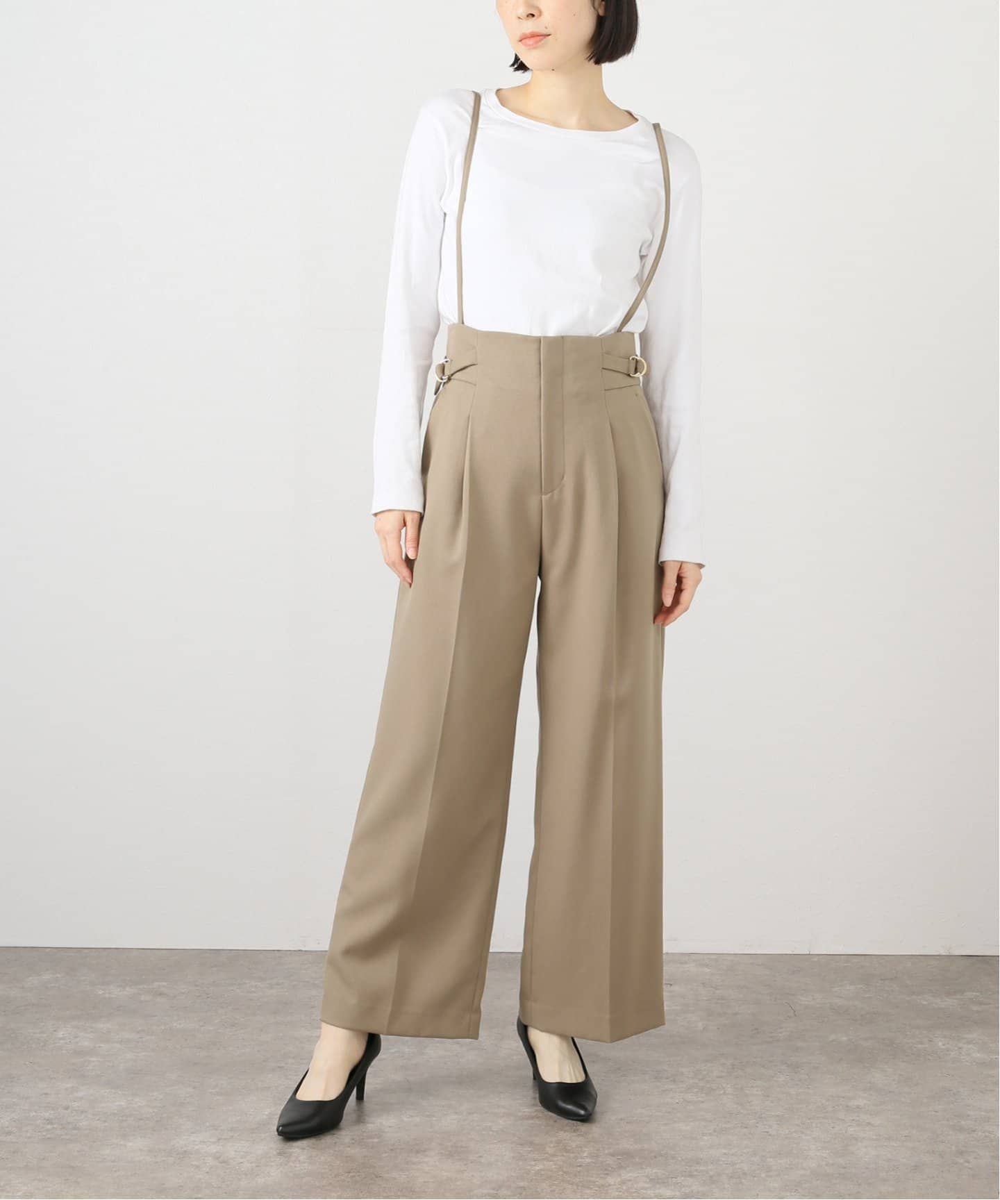 ミドルハイサスペンダー付きパンツ（スラックス）｜Spick and Span
