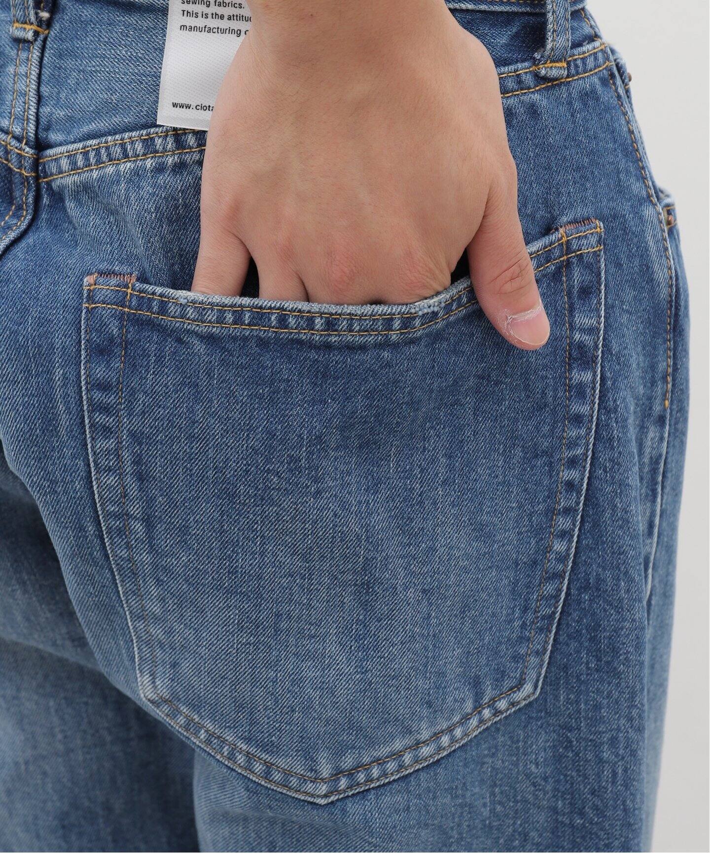 CIOTA (シオタ) Tapered 5 PKT Pants M.D.B.Damege PTLM-22TPPIMDBLD