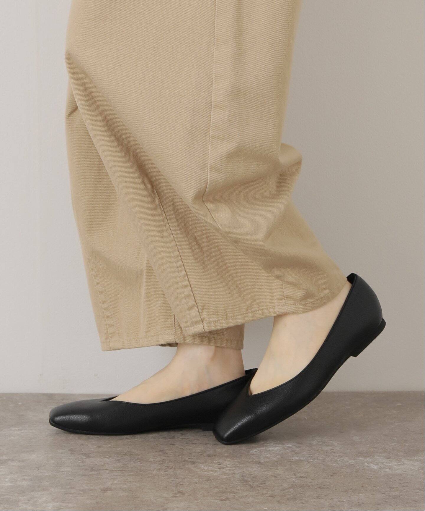 スクエアVカットフラット（フラットシューズ）｜LE TALON（ル タロン