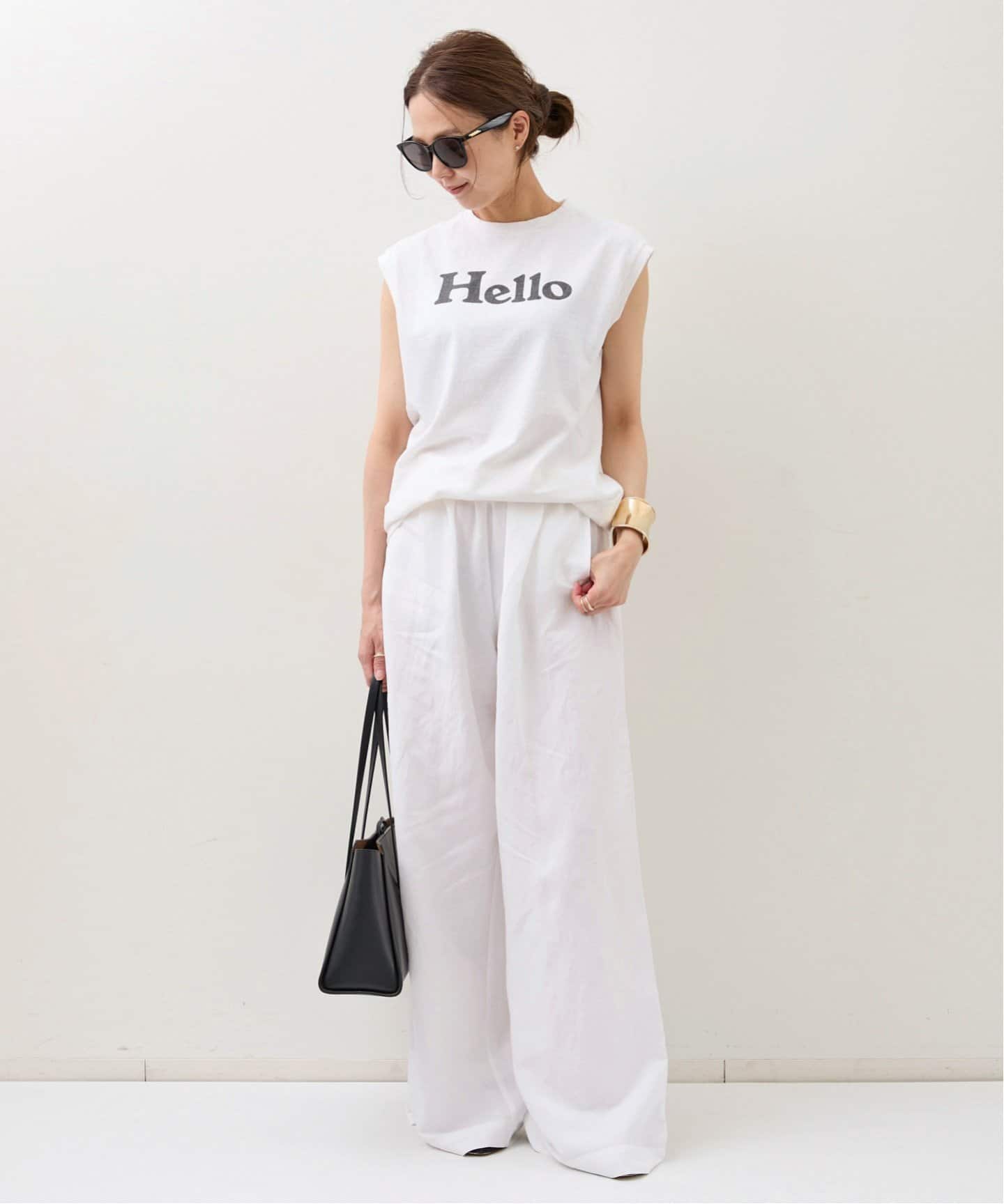 MADISON BLUE/マディソン ブルー】 HELLO NOSLEEVE TEE（Tシャツ