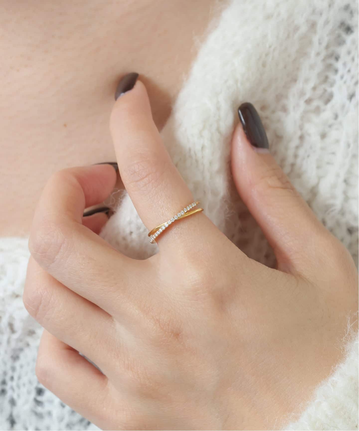 WEB限定サイズあり》ODUL/オジュール SLOBE別注 クロスリング（リング