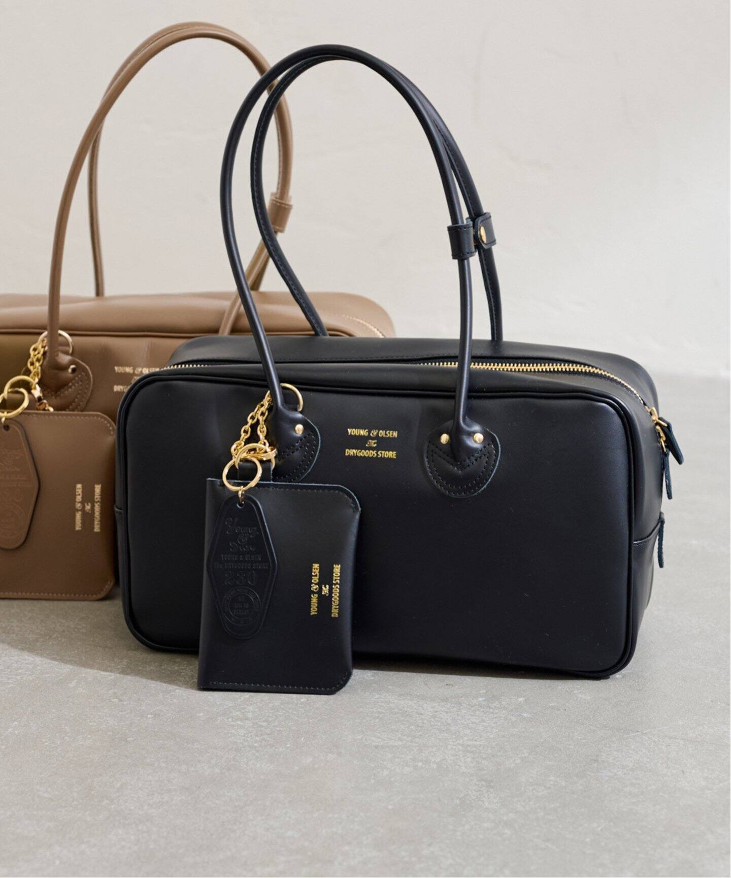 YOUNG&OLSEN 別注SMOOTH LEATHER STUDENT M KHWL（ハンドバッグ