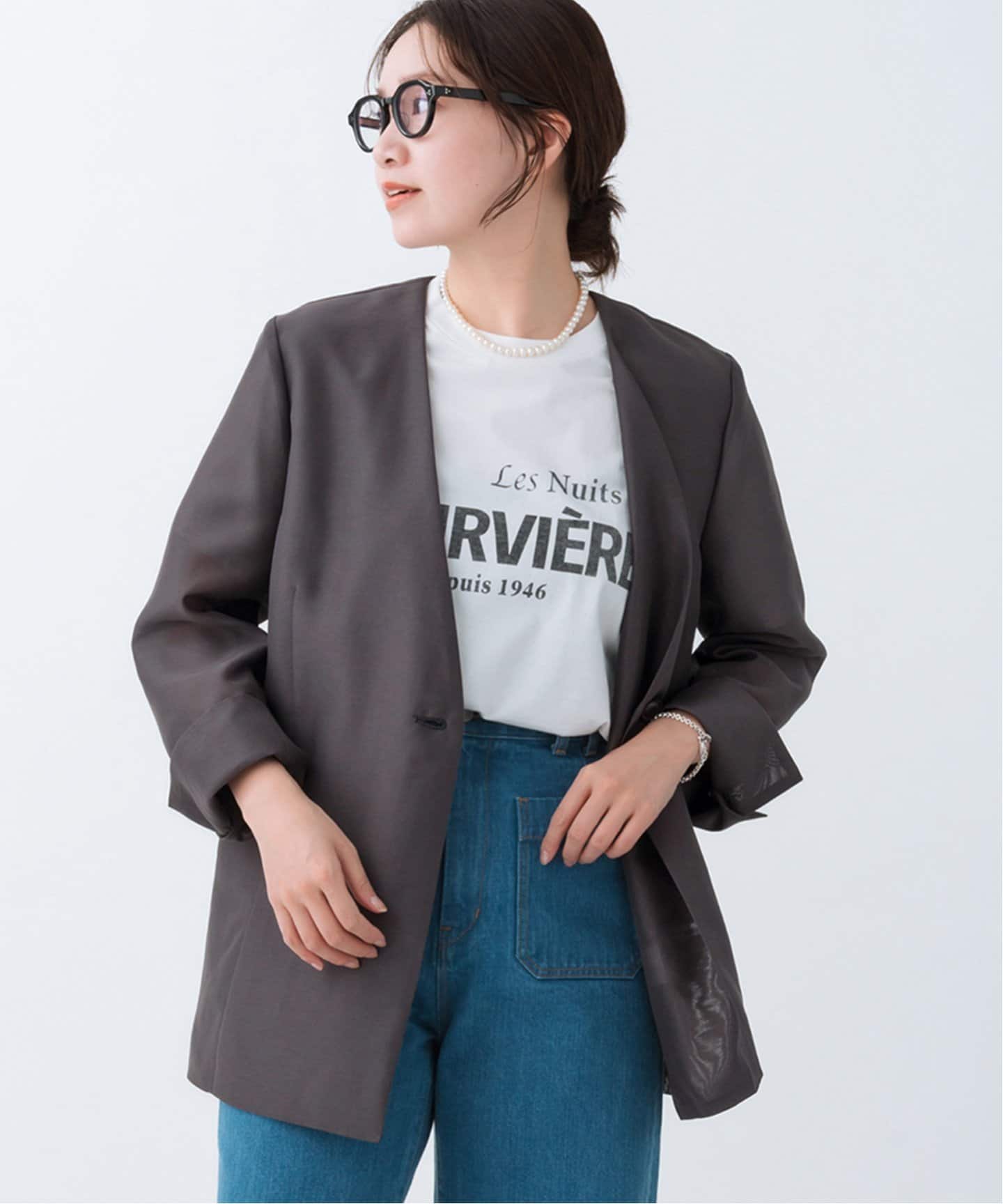 シアージャケット（ノーカラージャケット）｜IENA（イエナ）の通販