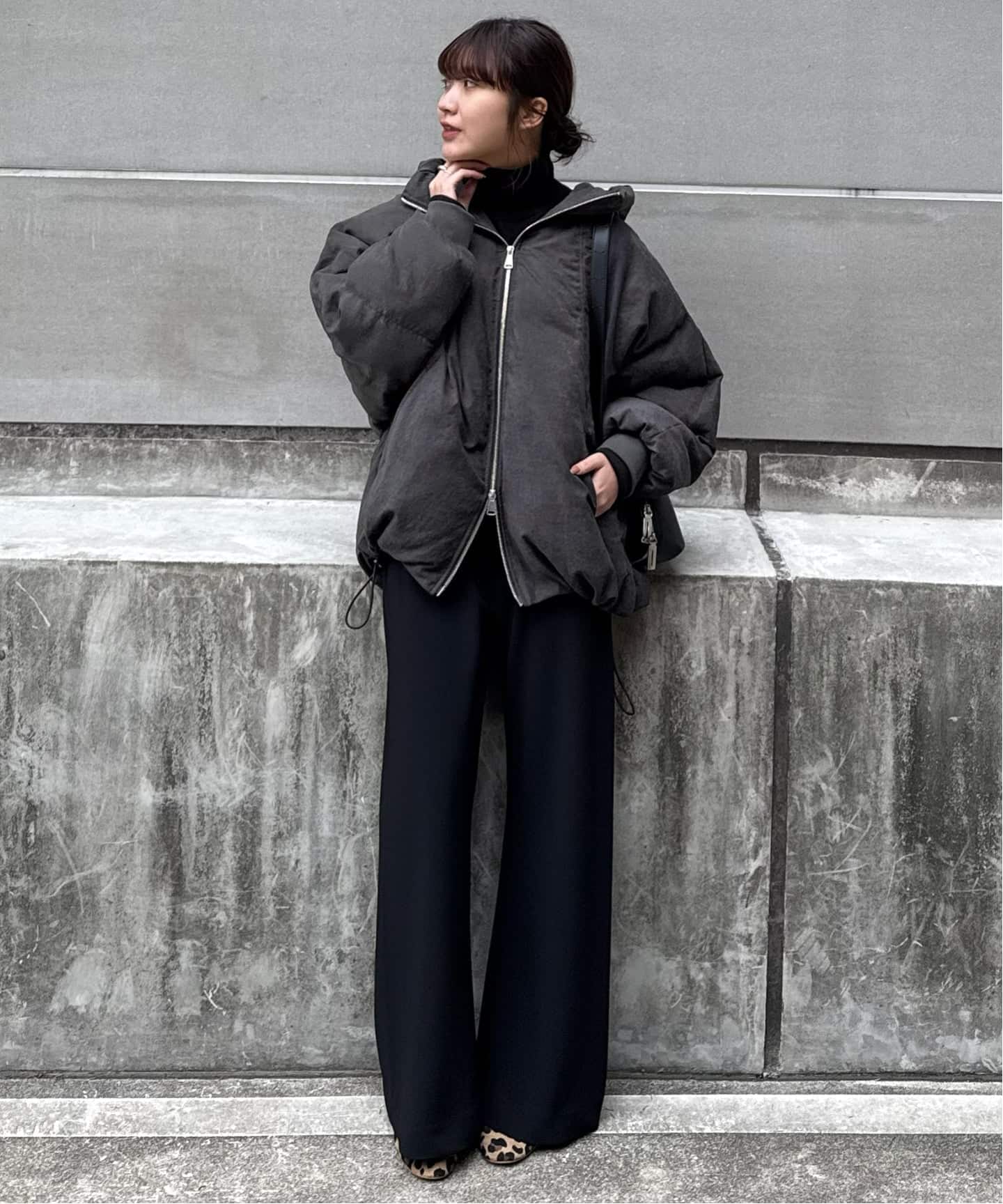 中綿ボリュームフードブルゾン（中綿・キルティング）｜SLOBE IENA