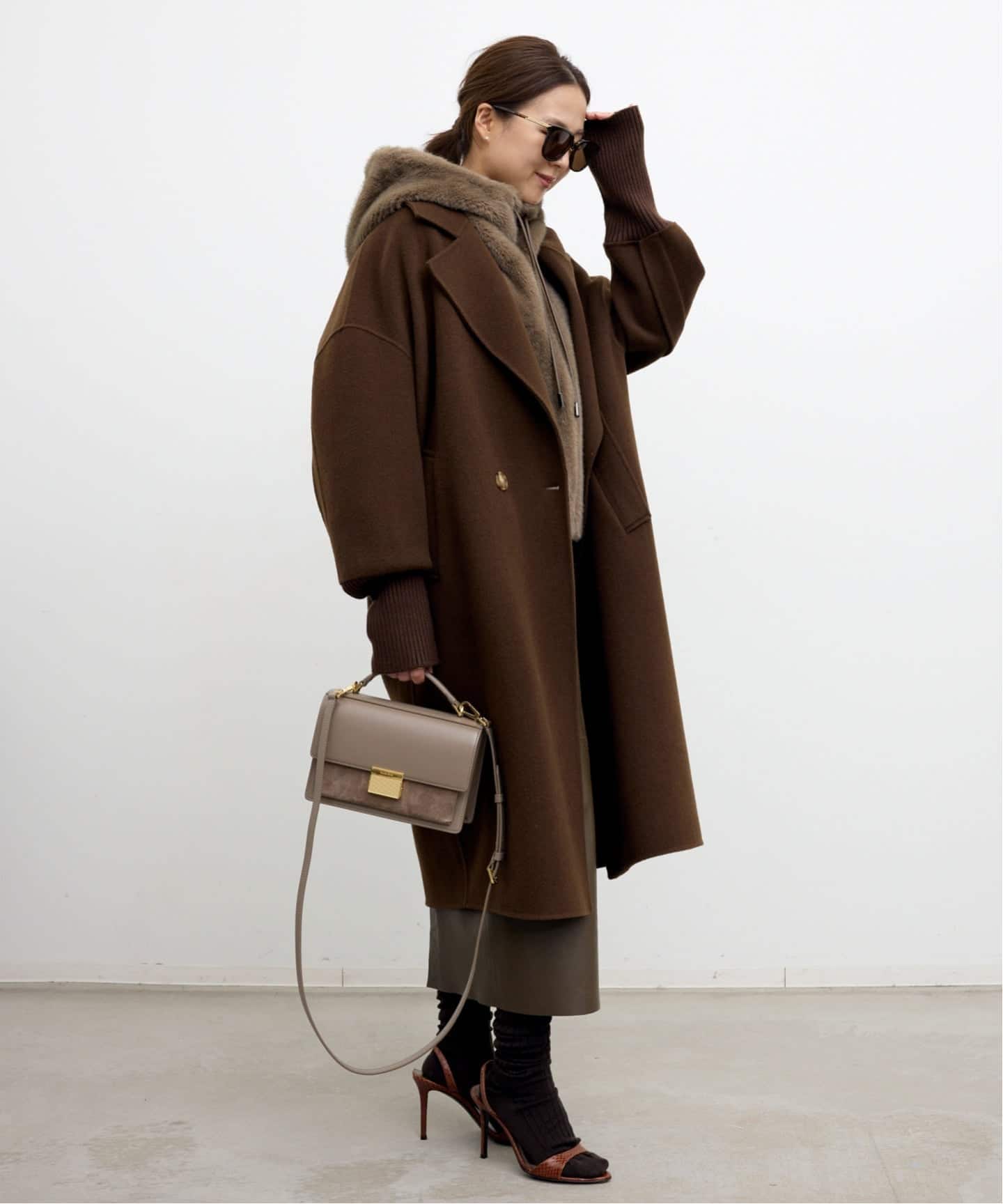 LOU ANDREA/ルーアンドレア】 RIB WOOL COAT（その他ブルゾン