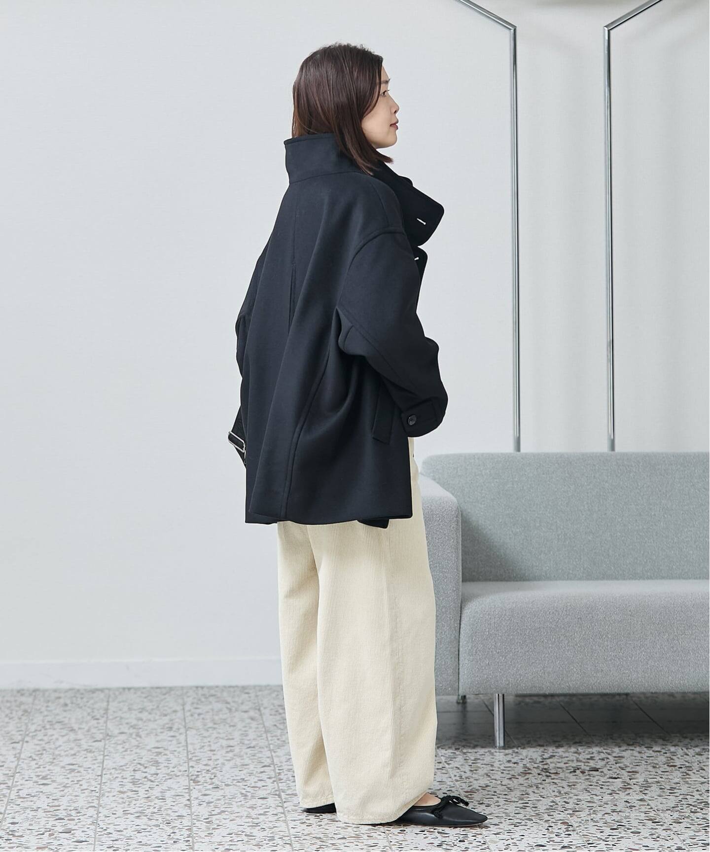 追加2》MANTECO/TWEEDスタンドショートコート（その他ブルゾン