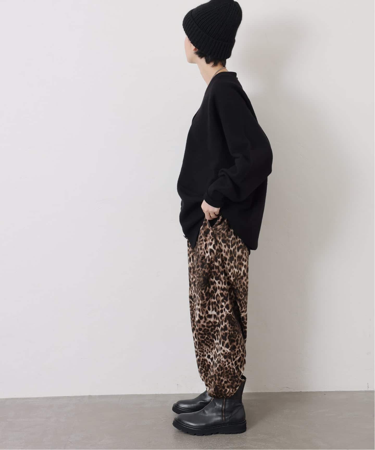 マットサテンレオパ イージーパンツ（その他パンツ）｜journal