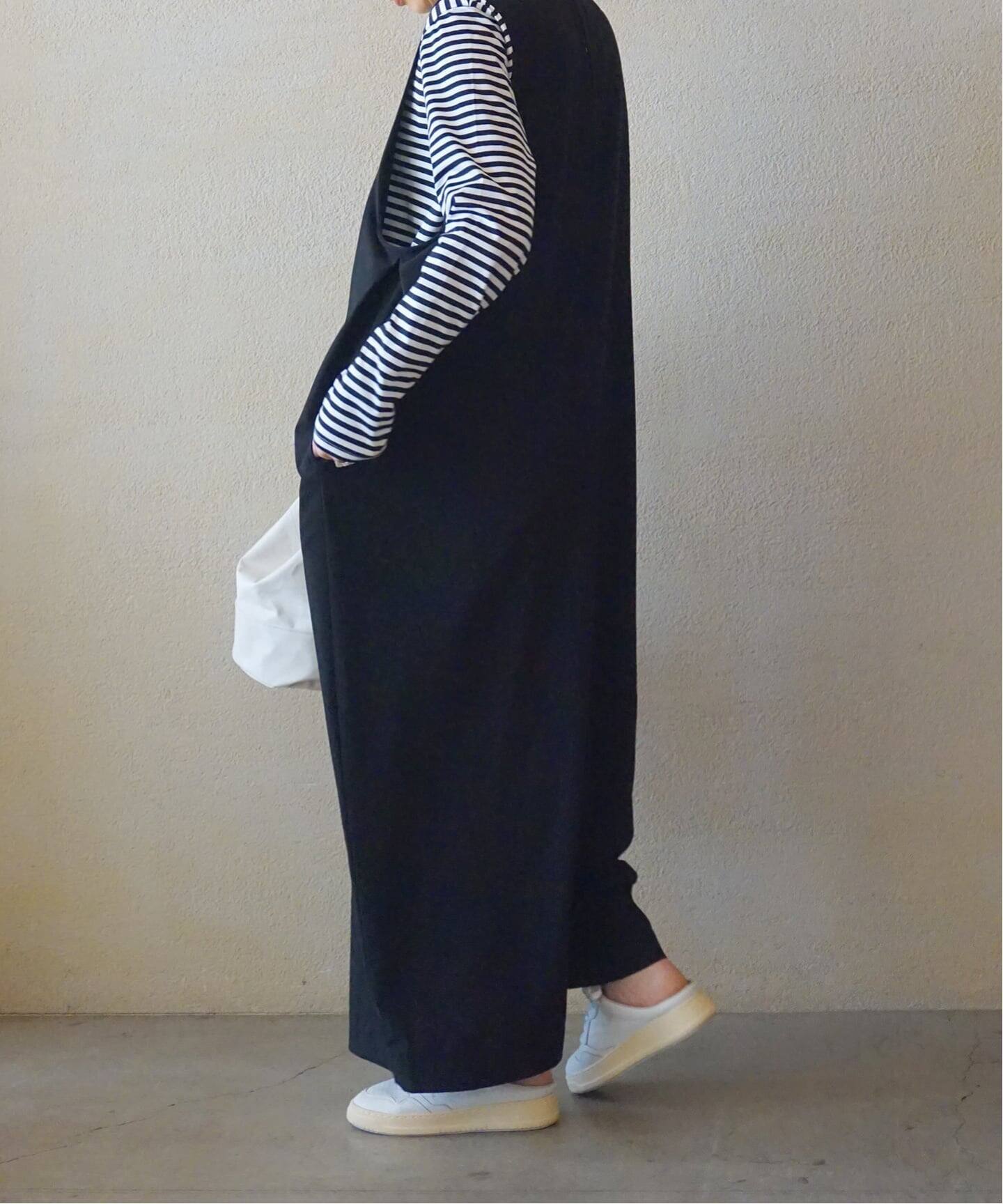 TRストレッチ Vネックサロペット（サロペット／オーバーオール