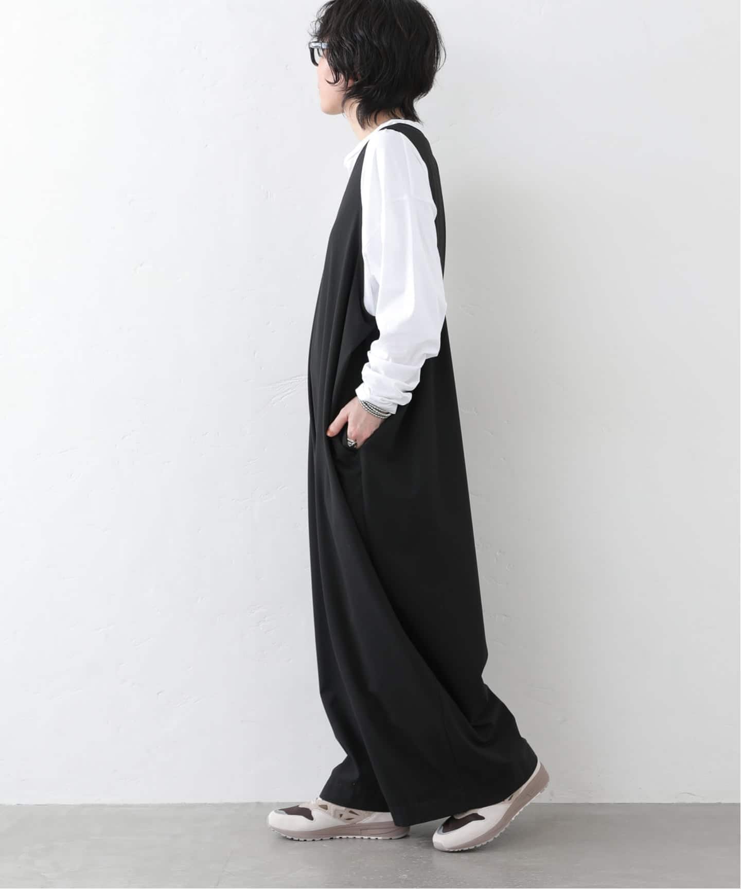 TRストレッチ Vネックサロペット（サロペット／オーバーオール