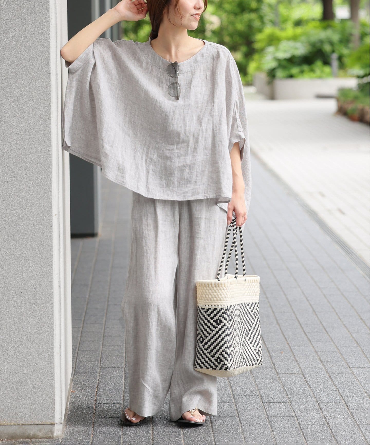 追加》手洗い可 / No.14フレンチリネンワイドイージー（その他パンツ