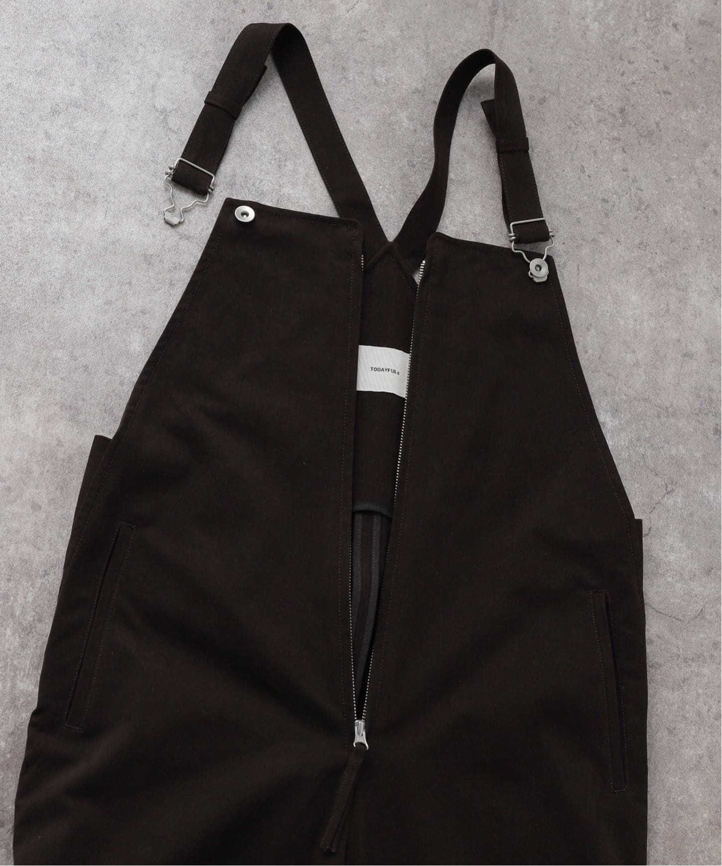 TODAYFUL Frontzip Twill Salopette（サロペット／オーバーオール
