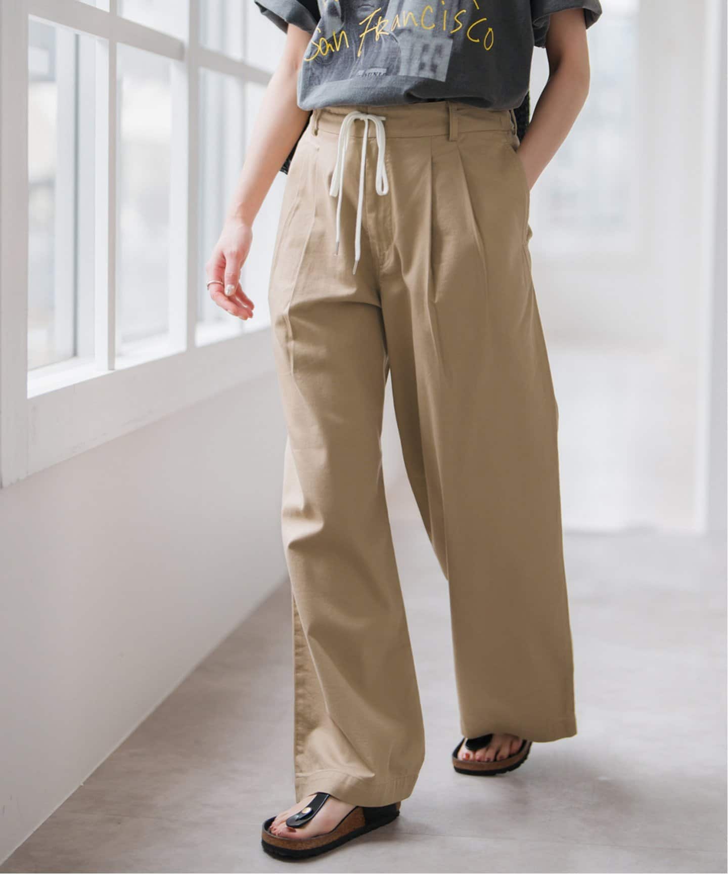 コットンレーヨンドロストフレアパンツ（その他パンツ）｜Spick and