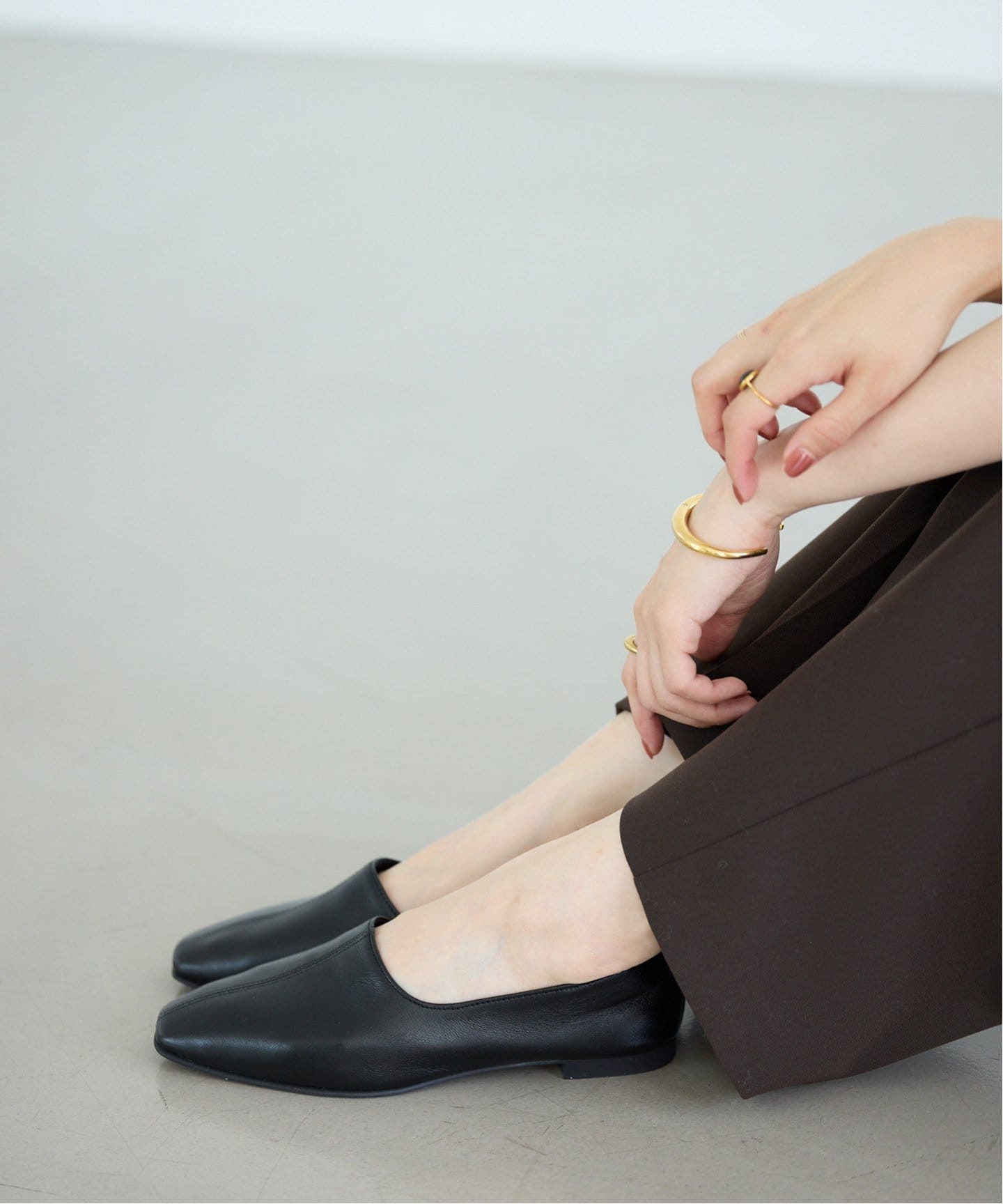 レザーソフトハイバンプフラット（バレエシューズ）｜LE TALON（ル