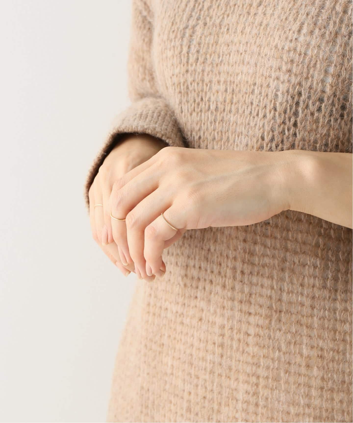 シンプルピンキーリングミル打ちK10（リング）｜Lilas（リラ）の通販