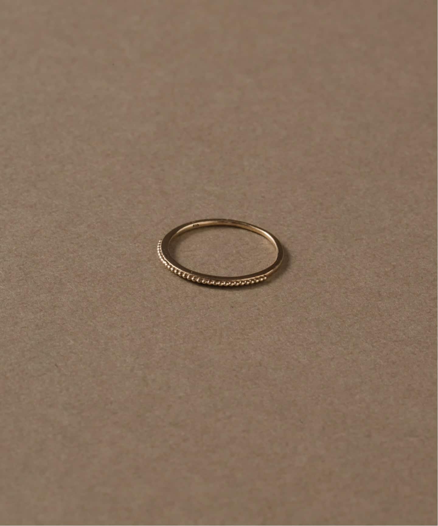シンプルピンキーリングミル打ちK10（リング）｜Lilas（リラ）の通販