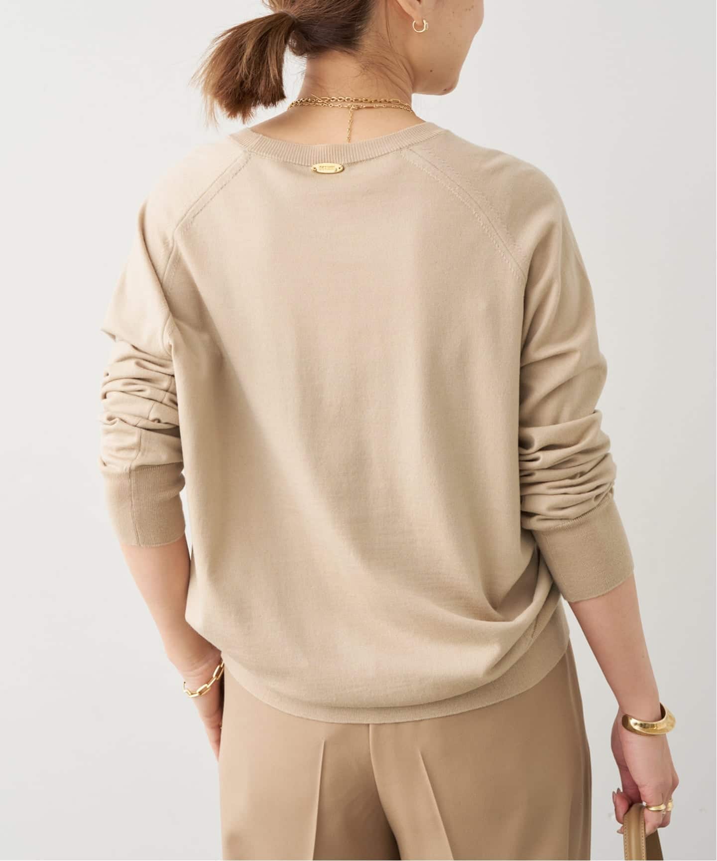 OPTIMO クルーネック プルオーバー（ニット／セーター）｜Deuxieme