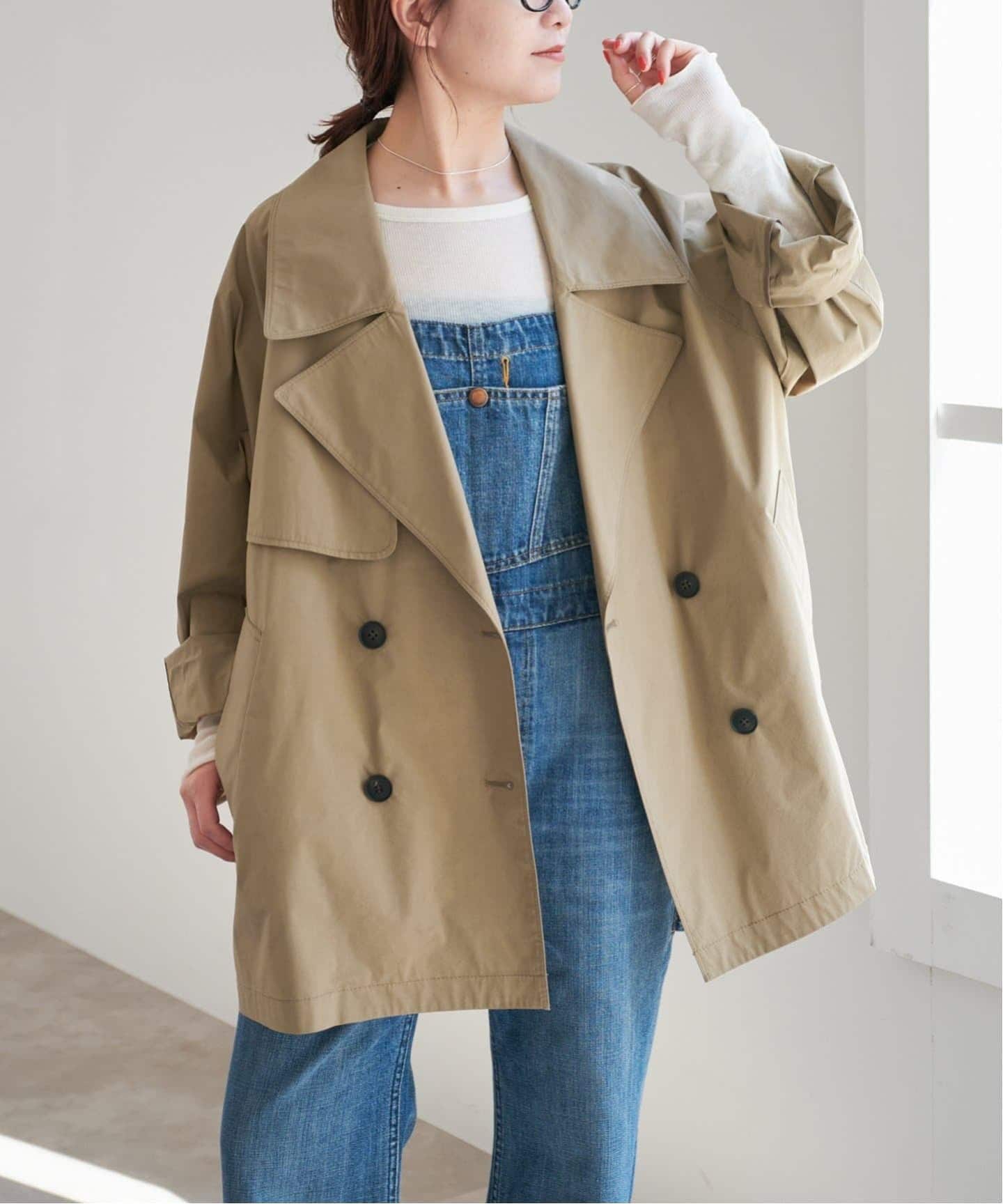 追加2》C/Pミドル丈トレンチコート（トレンチコート）｜Spick and Span
