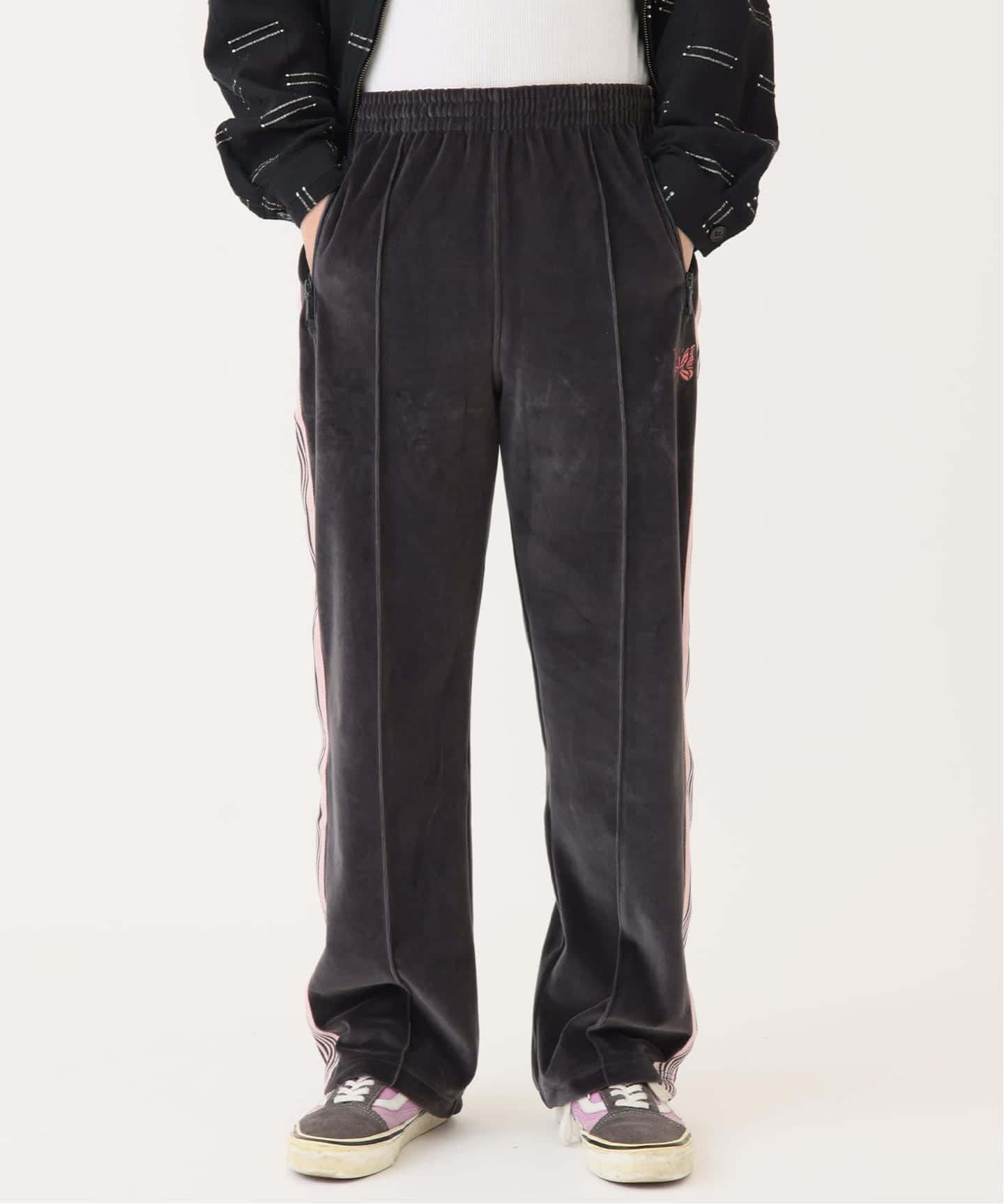 NEEDLES / ニードルズ 別注 C/PE ベロア トラック パンツ（スラックス
